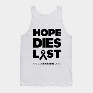 Hope Dies Last Black Print Tank Top